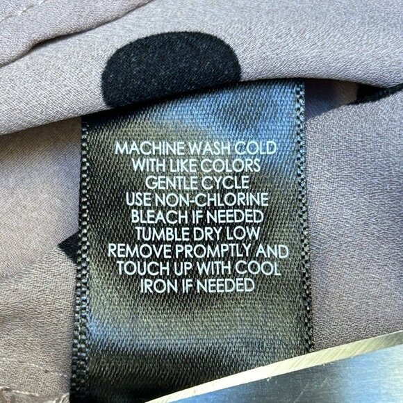 Torrid Top Women 1X Polka Dot Blouse Blush Pink Black Tie Front Georgette Shirt - Picture 6 of 12